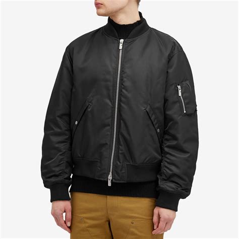 burberry bomber black|Burberry Nylon Bomber Jacket Black .